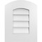 Ekena Millwork Arch Top Surface Mount PVC Gable Vent: Functional, w/ 3-1/2"W x 1"P Standard Frame, 14"W x 18"H GVPAR14X1801SF - alternate 1
